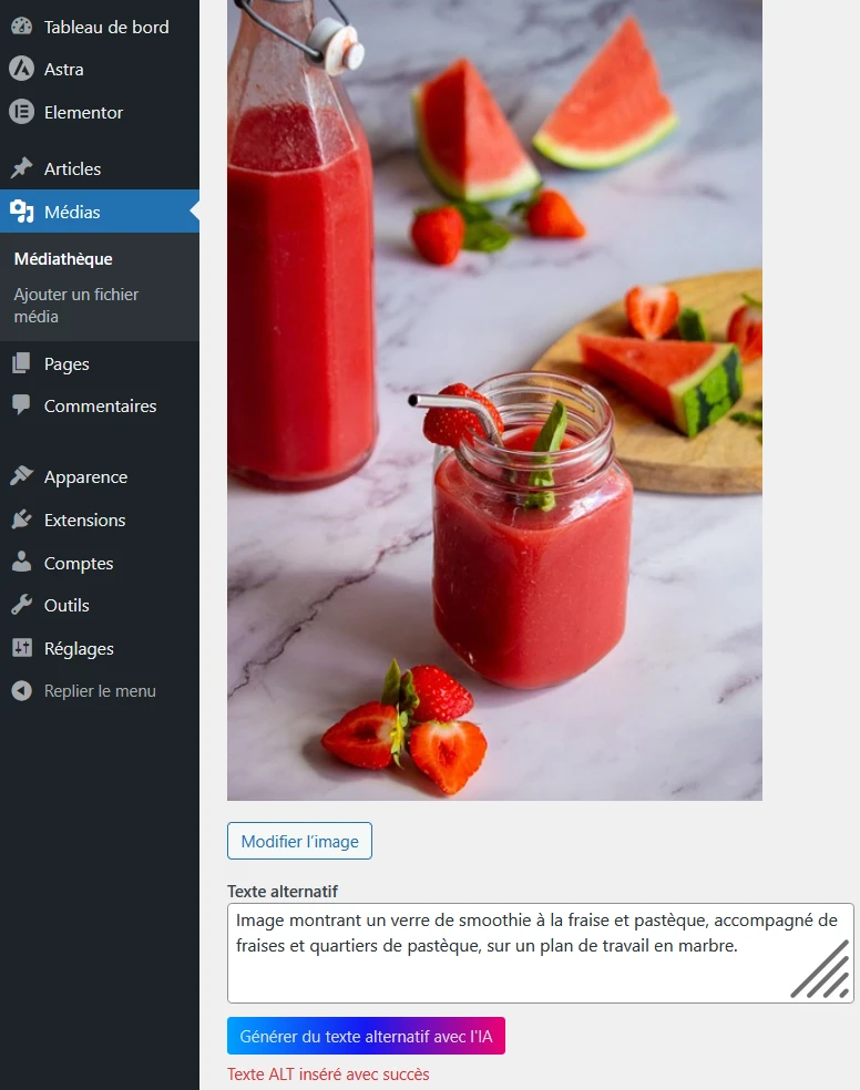 Exemple d'attribut ALT généré par IA